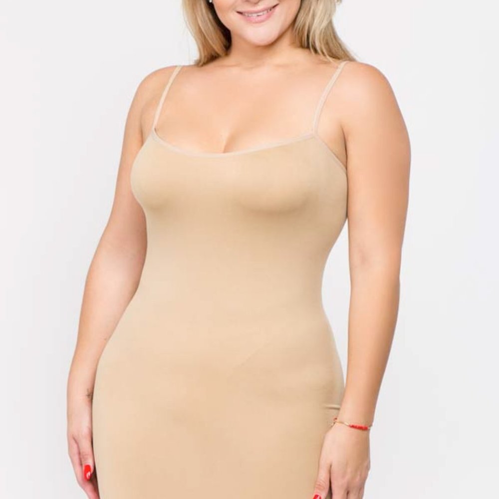 Women's Lightweight Seamless Slip Dress - Picture 3 of 4